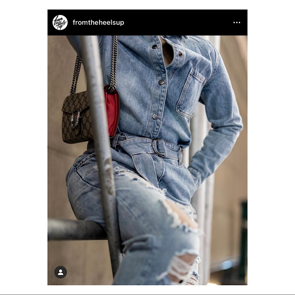 Denim jumpsuit